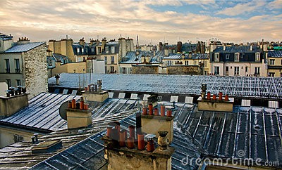 Toits de Paris, dreamstime