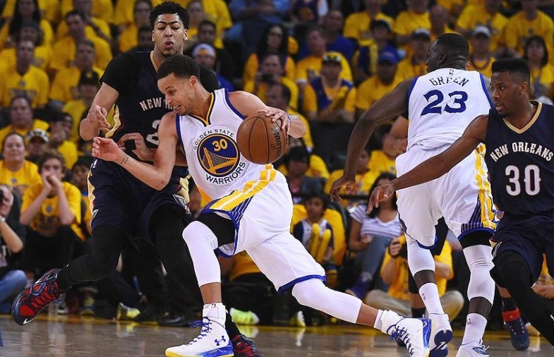 Steph Curry vs Athony Davis, Playoffs 2015