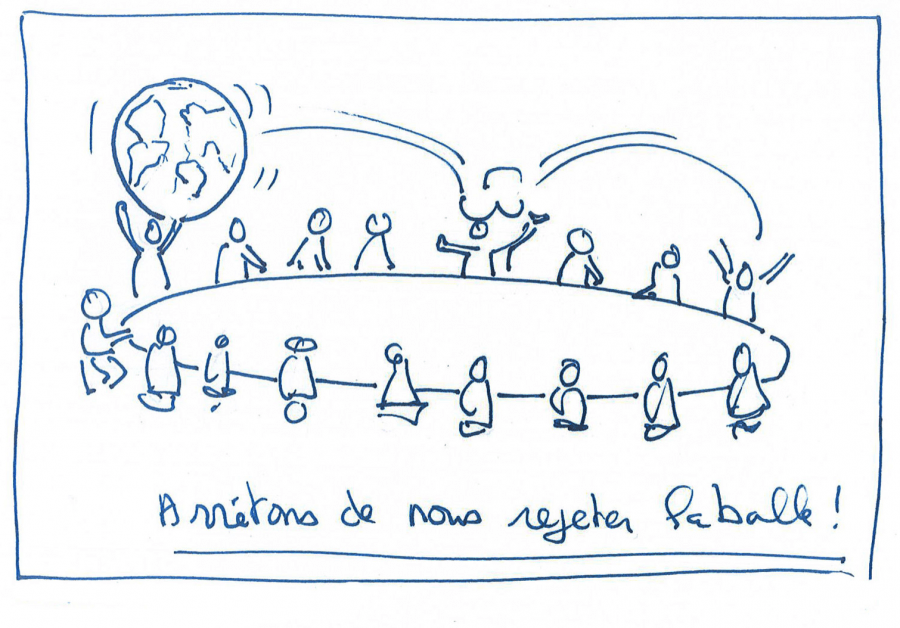 Arretons de nous jeter la balle COP21 illustration