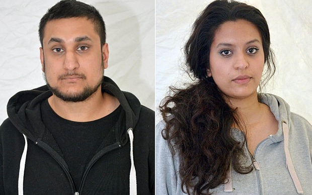 Le couple britannique condamné à perpétuité pour avoir projeté un attentat à Londres.
