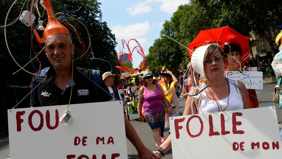 Entre 250 et 300 personnes ont défilé samedi 11 juin à Paris lors de la "Mad Pride", défilé ayant pour but de casser les préjugés dont souffrent les malades mentaux.