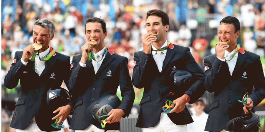 L'équitation apporte sa première médaille d'or à la France