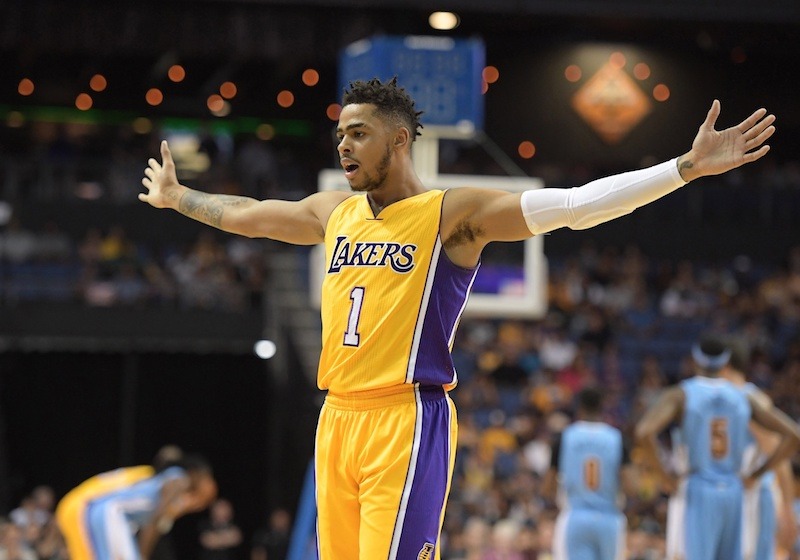 Dangelo Russell Lakers Denver Nuggets Kirby Lee-USA TODAY Sports