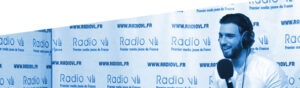 Aymeric Bonnery dans les studios Radio VL