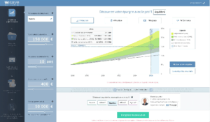 La simulation d'un projet d'épargne à partir de la plateforme WeSave