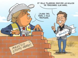 Dessin de KAK pour l’Opinion