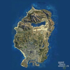 La carte du jeu permet d'alterner entre différent type de terrain - Grand Thef Auto 5.fr