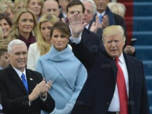 Donald Trump lors de son investiture à Washington, le 20 janvier 2017 (© DNA)