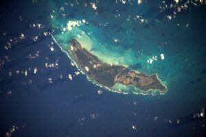 Une piste d'atterrissage privée sur une petit île aux Bahamas, le 7 janvier dernier.
