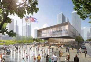 Les premières esquisses de l'Obama Presidential Center dans le sud de Chicago, Illinois (© DR)
