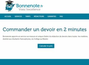 page d'accueil du site bonnette.fr