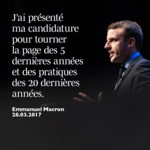 Emmanuel Macron sera t-il vraiment le candidat du renouveau politique ?