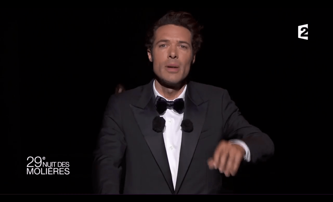 Aux Molières 2017, Nicolas Bedos en profite pour tacler la Ministre de la Culture et la Présidente de France TV