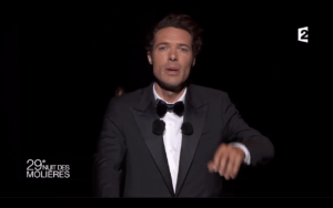 Aux Molières 2017, Nicolas Bedos en profite pour tacler la Ministre de la Culture et la Présidente de France TV