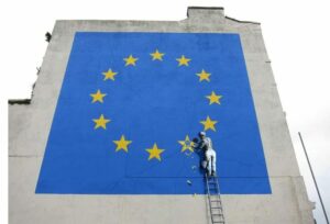 Banksy s'en prend cette fois-ci au Brexit dans sa dernière oeuvre