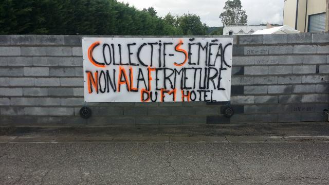 migrants hôtel mur
