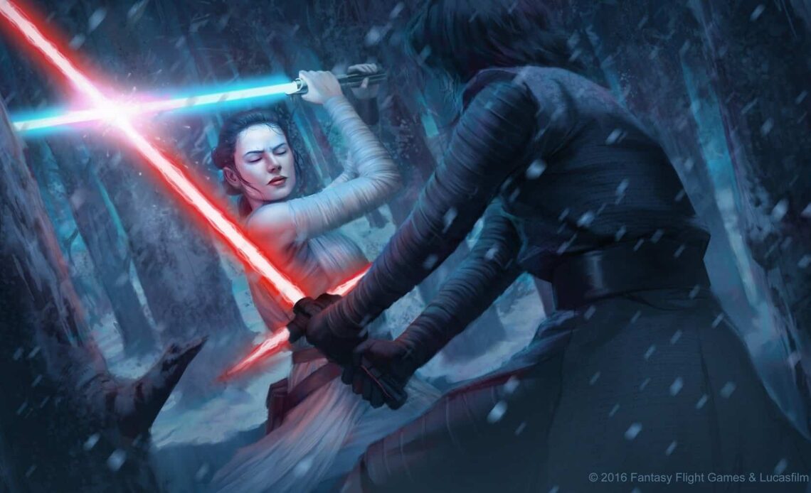 Star Wars Destiny Rey vs Kylo