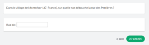 Exemple d’une épreuve proposée sur Pix dans la compétence « Mener une recherche et une veille d’information »