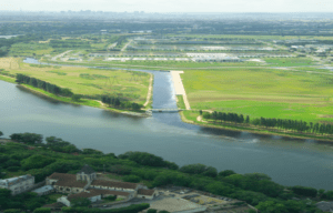 L'ensemble de l'usine d'épuration Achères Seine Aval qui s'étend sur 800 hectares et dont la modernisation a été lancée par un appel d'offres du SIAAP ©SIAAP