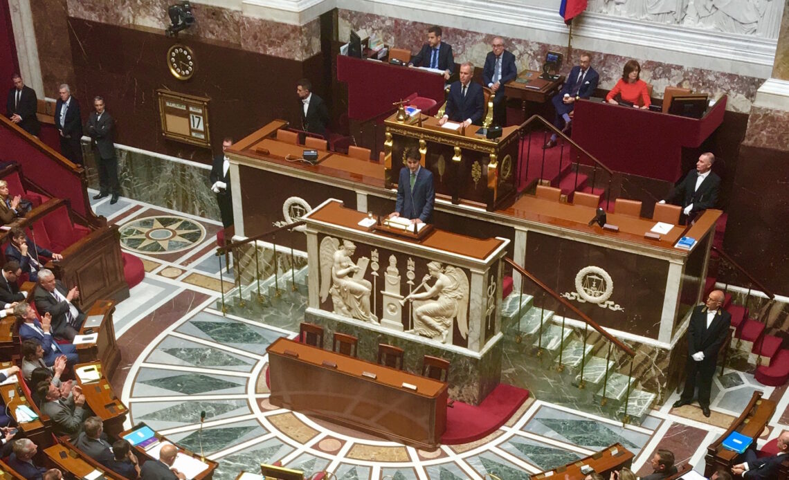 Justin Trudeau à l'Assemblée Nationale