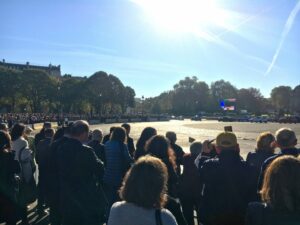 Un hommage national est rendu à Charles Aznavour, vendredi 5 octobre 2018, aux Invalides (Crédit : Céline Carrere)