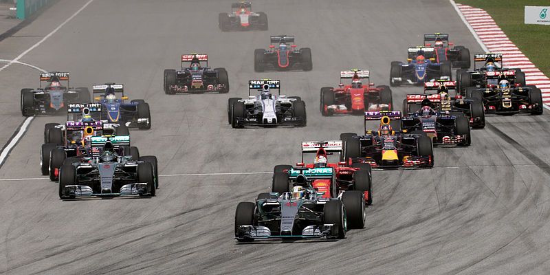 Départ du Grand Prix de F1 de Malaisie.