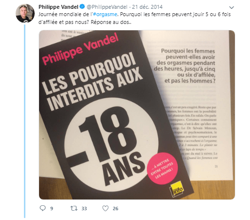 tweet de philippe Vandel a propos de la journée internationale