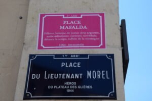 Place du Lt Morel est devenue Place Mafalda (Crédits: SS/Rue89Lyon)
