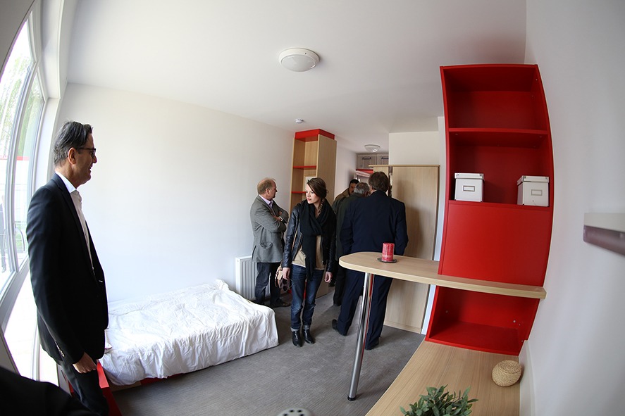 Intérieur d'une chambre du Crous