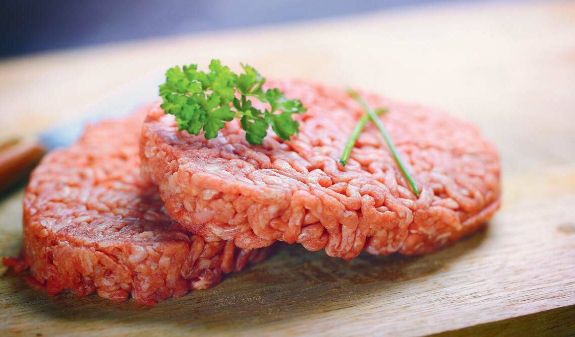 Photo d'un steak haché