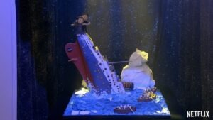 Bateau en pâtisserie
