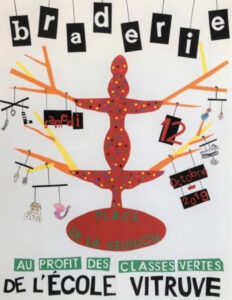 Affiche de la Braderie de l’école de Vitruve