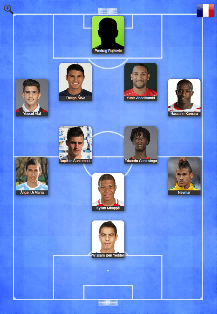 Equipe type mi-saison 2019/2020 de Smail Bouabdellah