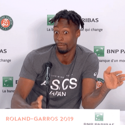Gaël Monfils en conférence de presse