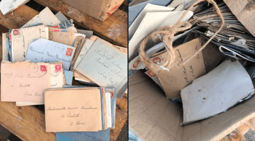 Des lettres d'amour de la Seconde Guerre Mondiale sauvées de la déchetterie