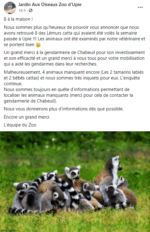 animaux volés drôme