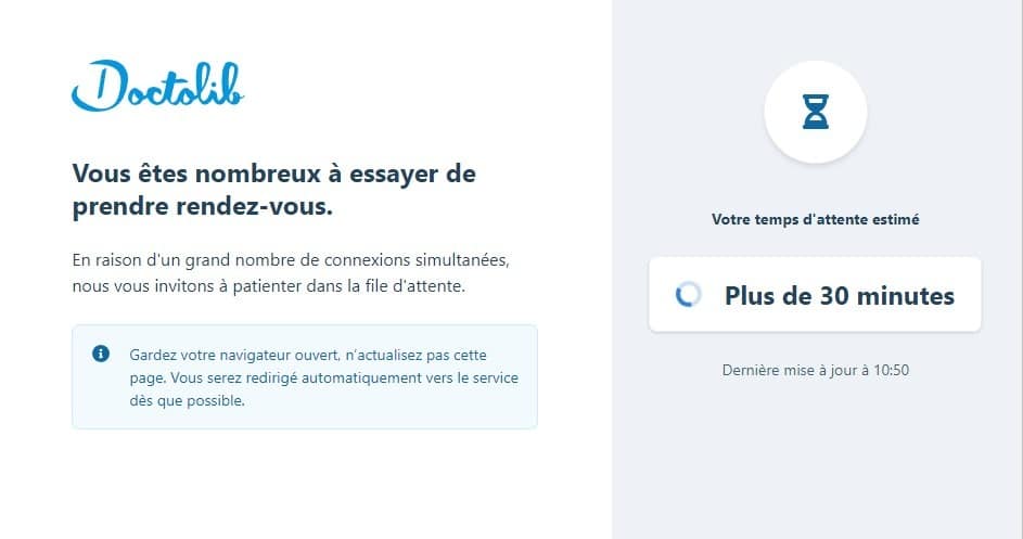 doctolib temps d'attente covid-19 annonces troisième dose