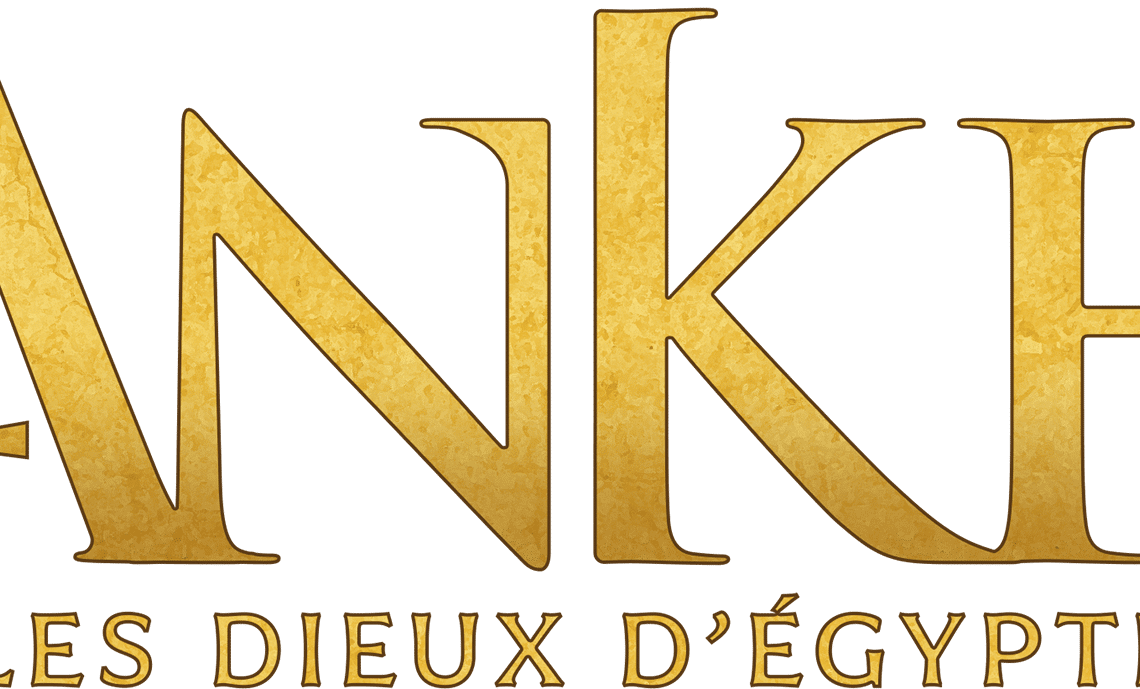 Ankh logo doré