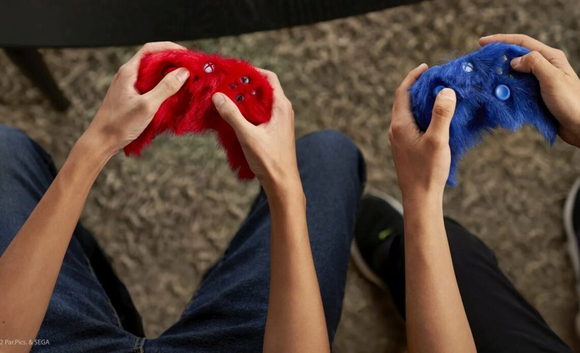 Sonic 2 film Xbox manettes fourrure