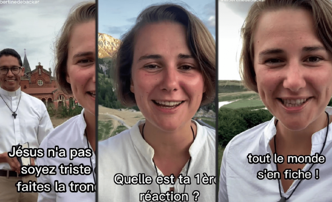 bonne soeur Albertine Debacker bonne soeur star réseau social religion catholique