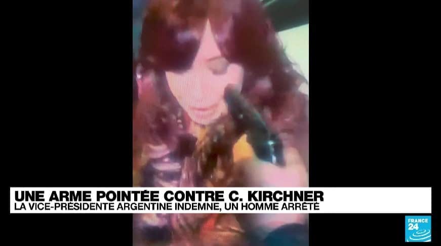 Christina Kirchner vice présidente Argentine tentative de meurtre arme portrait