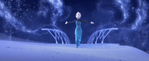 Image du clip Libérée, Délivrée avec Elsa. ©Disney