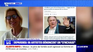 Une tribune signé par 56 artistes soutient Gerard Depardieu ©BFMTV
