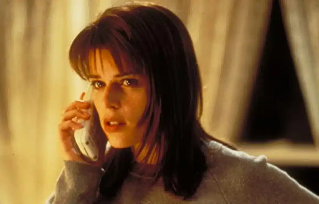 Neve Campbell dans le rôle de Sidney Prescott, Scream